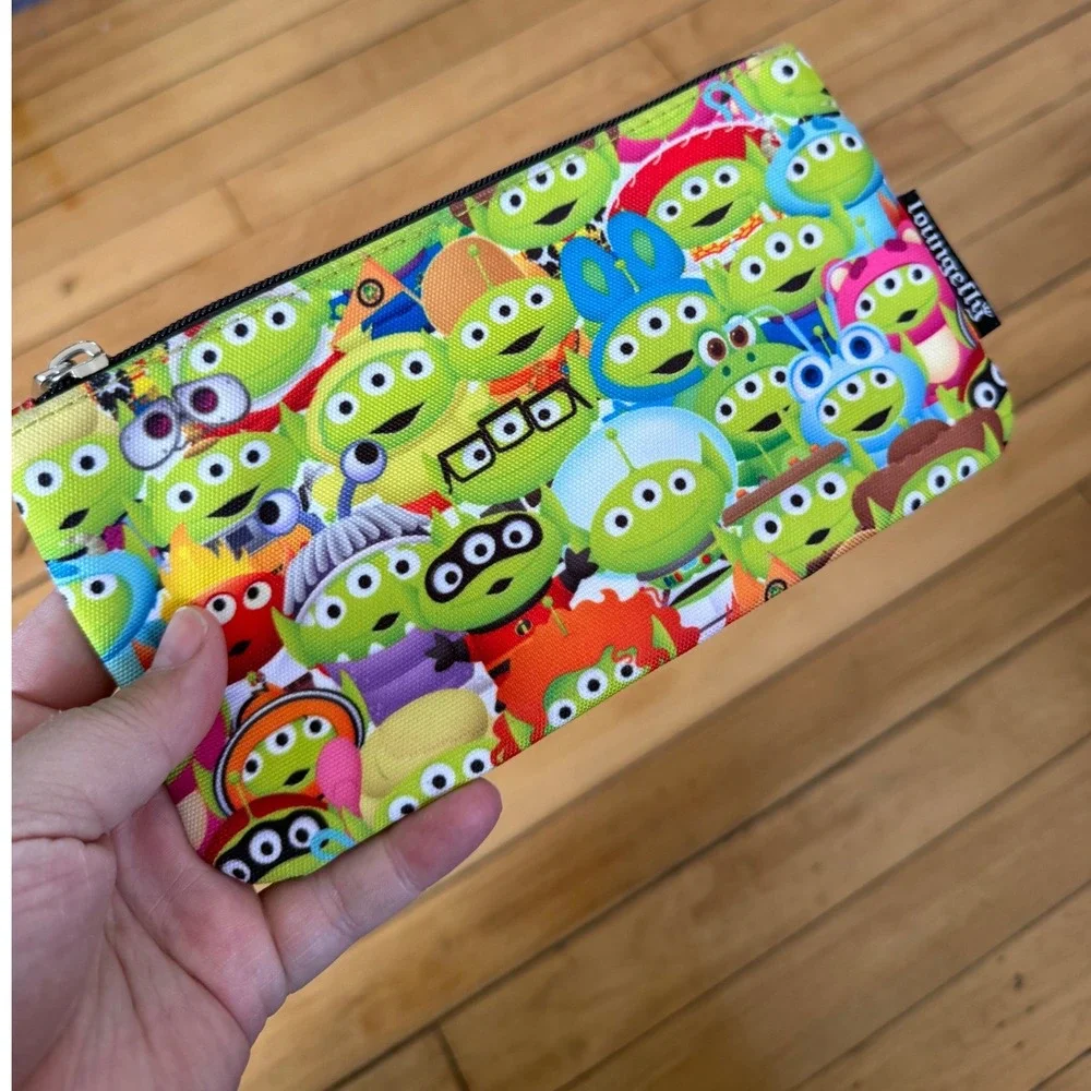 Loungefly Pixar Toy Story‎ Aliens in different costumes nylon pouch